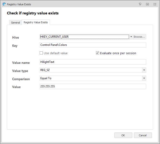 registry conditions