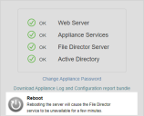 Reboot the Appliance