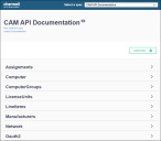 CAM REST API Discovery Tool