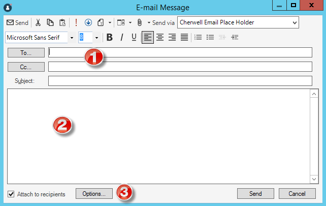 Email Message Window