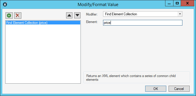 Find Element Collection XML Modifier