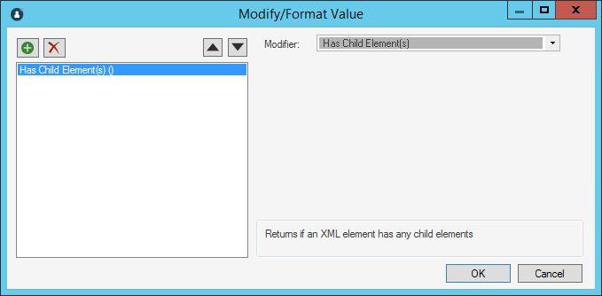Has Child Element XML Modifier