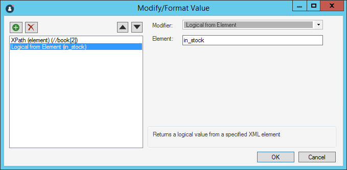 Logical from Element XML Modifier