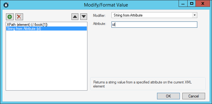 String from Attribute XML Modifier