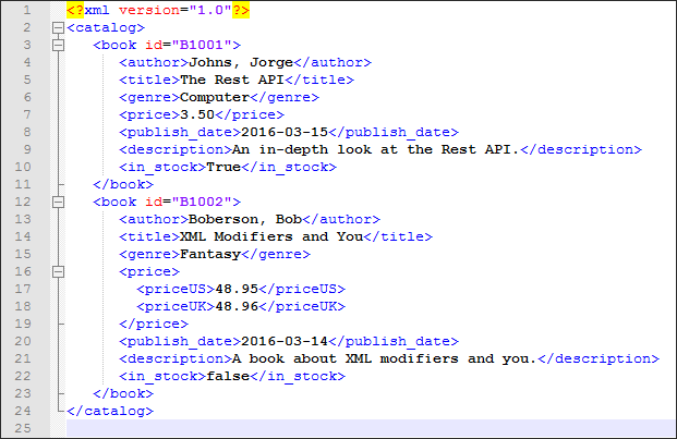 XML Collection Example