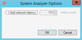 System Analyzer Latency Window