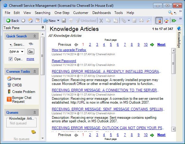 Knowledge Brokers: Article List