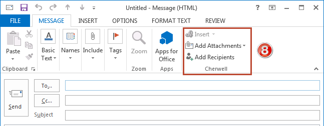 Options for Outgoing E-mail in Outlook