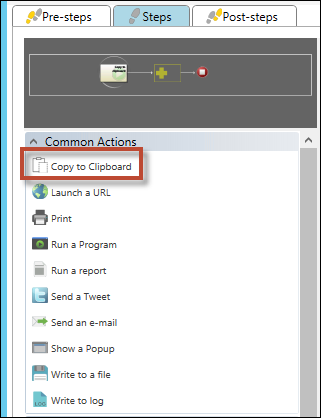 Copy to Clipboard One-Step Action