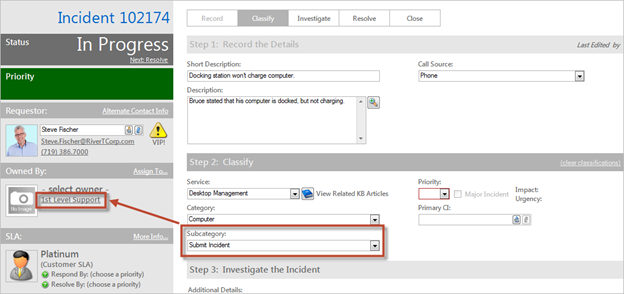 Incident Default Team Assignment and Escalation - Subcategory and Team Ownership