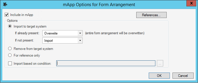 mApp Solution Options for Form Arrangement