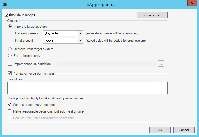 mApp Solution Options with Prompt