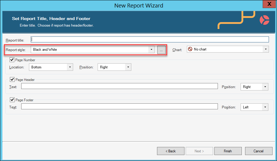 Report Styles in the Report Wizard