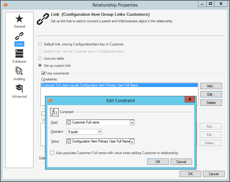 Relationship Constraint