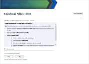 Example of knowledge article viewed in a portal