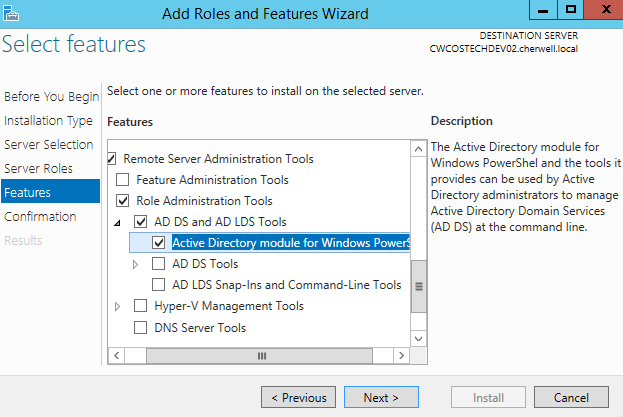ADOP: Powershell Add Roles and Features