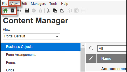 Content Manager File Missing Open the Content Manager