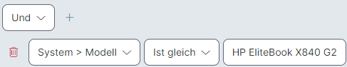 Beispiel für erweiterten Filter