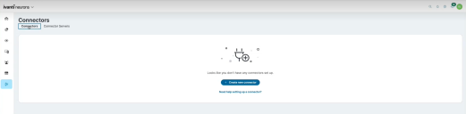 Erstellen Sie einen ersten Connector-Server, indem Sie auf die Schaltfläche "Neuen Connector erstellen" klicken.