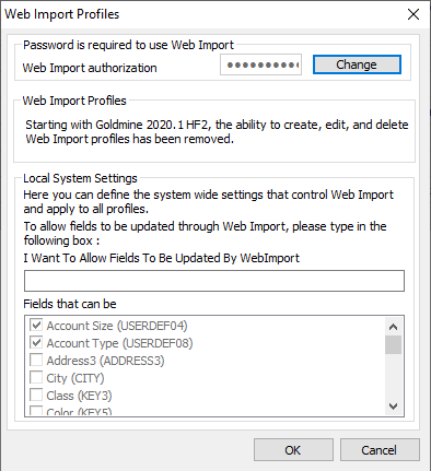 Using Web Import Profiles