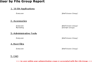 user by file group report