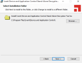 Select Installation Folder dialog