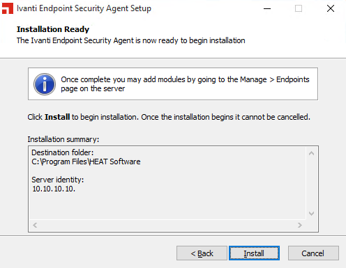 Manually Installing the Agent for Windows