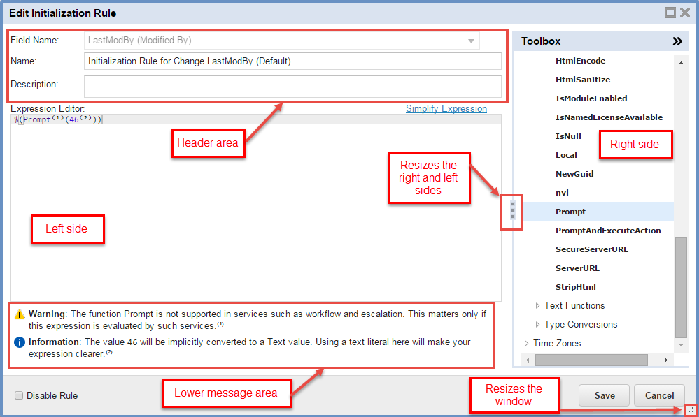 Using the Expression Editor