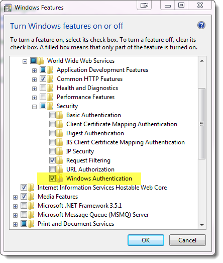 Working with Windows Integrated Security