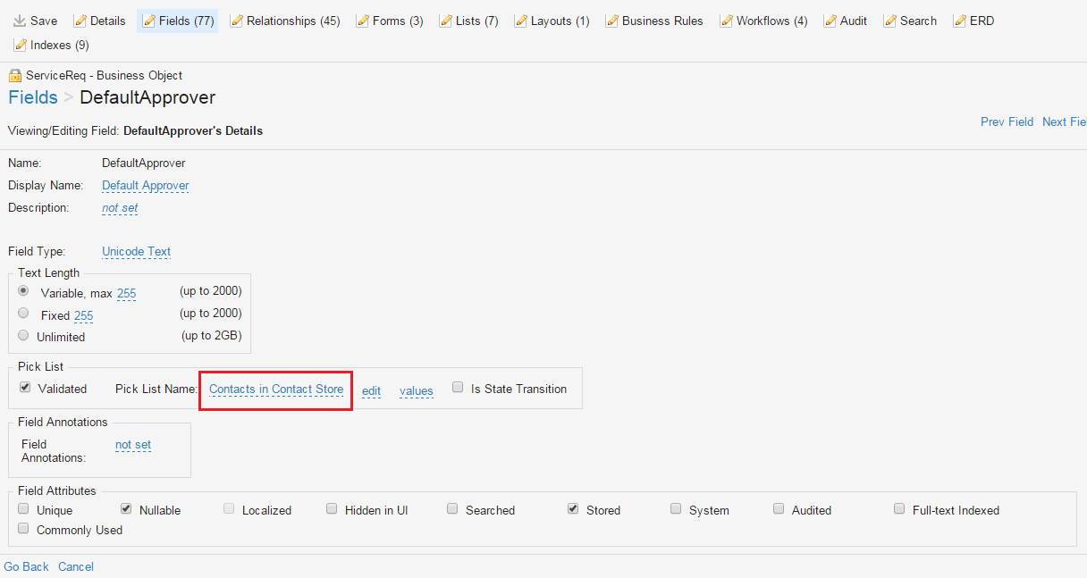 Example: Defining an Approval Block for the Service Request Business Object