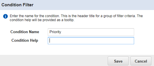 Condition Filter Working with Filter Panels for Searching
