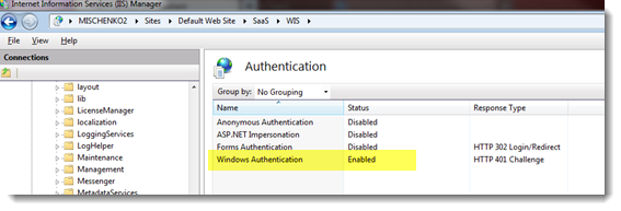 About Windows Integrated Security