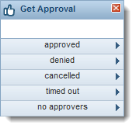 Get Approval workflow block
