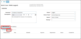 Select Link on the Employees tab to link employees to a case