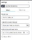 Block settings for Run for Collection in server monitoring example