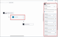 2nd image in example showing field values for Go to Record action block