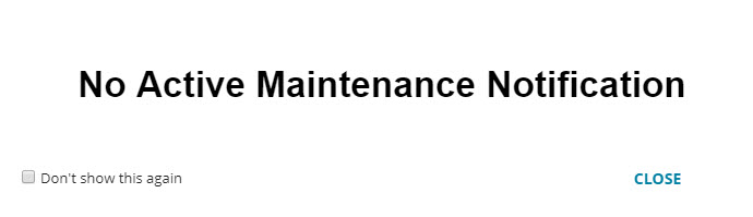 No Active Notification Message Working with Notifications