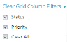 Clearing Grid Column Filters