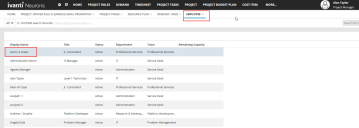 Scheduling Tasks tab of Employee BO
