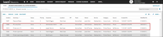 Image 1 of example showing 2 selected record to use with Go to Record and Update Record Actions