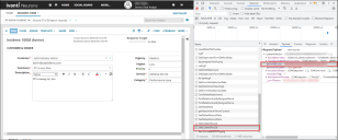 Image 2 for Go To Record and Update record example showing how to find the RecId of an Incident record using Developer Tools