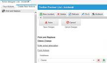 Result state for a find and replace quick action showing replaced owners in records