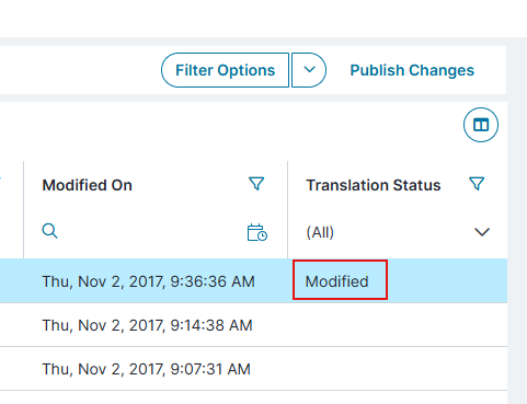 Click Edit under the Edit Live Data column to open the Localization Workbench workspace