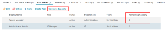 Scheduling Tasks tab of Employee BO