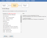 Data import schedule.