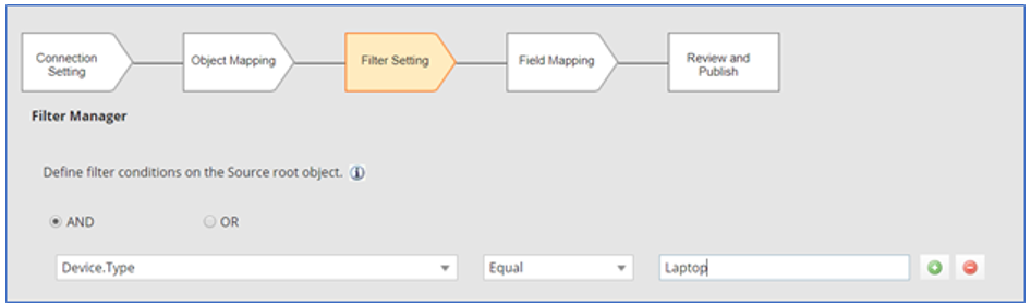 Image of the Filter Manager page.