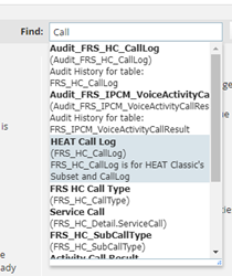 Search HEAT Call Log in Business Objects