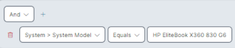 Advanced filter example