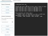 Ping example from device outages