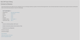 A screenshot of the connect to directory form